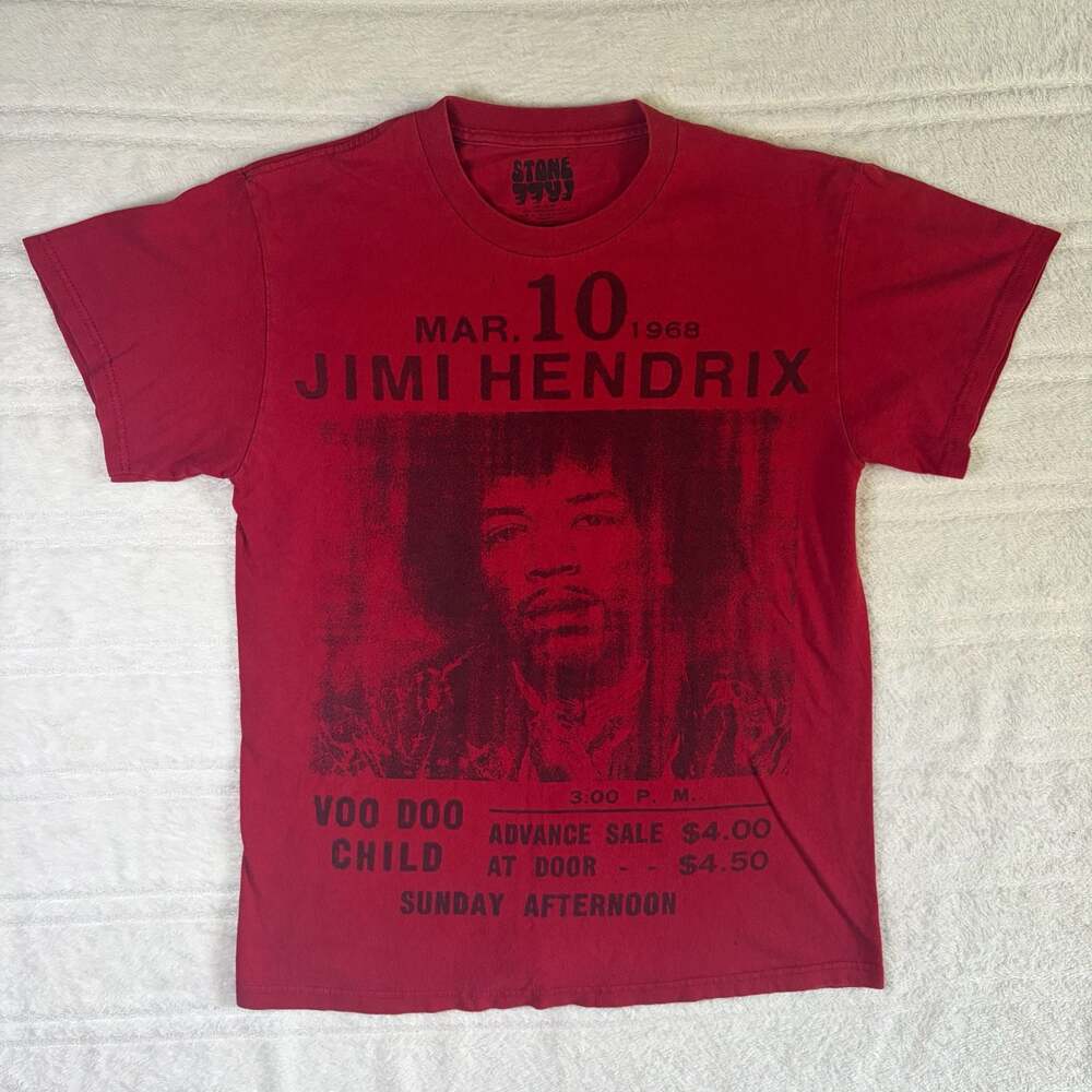 Stone Free Jimi Hendrix Voo Doo Child Graphic T-Shirt